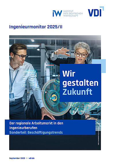 Titelseite VDI/IW-Ingenieurmonitor 2. Quartal 2025