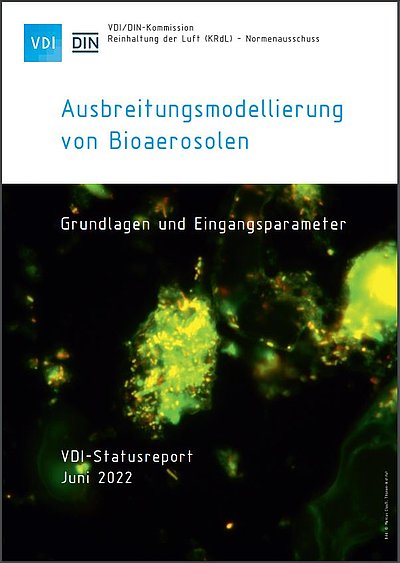 Cover des VDI-Statusreports "Ausbreitungsmodellierung von Bioaerosolen