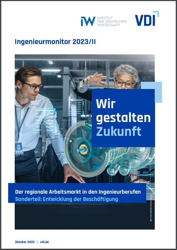 Cover des Ingenieurmonitors 2023, 2. Quartal